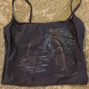 Tommy Bahama Cropped Swim Tank